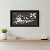 Together They Built Black Ridged Framed Print Wall Art