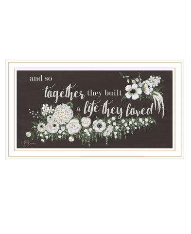 Together They Built White Framed Print Wall Art