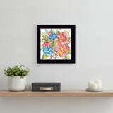 Spring Floral Black Framed Print Wall Art