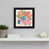Spring Floral Black Framed Print Wall Art
