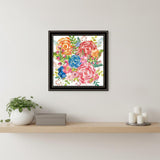 Spring Floral Black Framed Print Wall Art