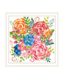 Spring Floral White Framed Print Wall Art