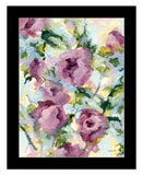 Abstract Floral Black Framed Print Wall Art
