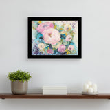 Fresh Florals Black Framed Print Wall Art