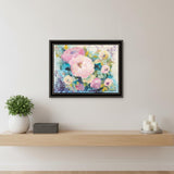 Fresh Florals Black Framed Print Wall Art