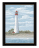 Cape May Light Black Framed Print Wall Art