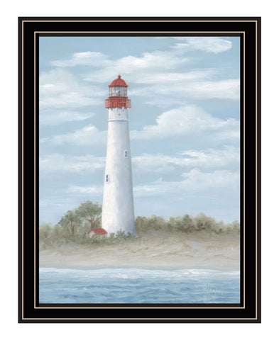 Cape May Light Black Framed Print Wall Art