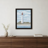 Cape May Light Black Framed Print Wall Art