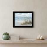 Sea Oats Black Framed Print Wall Art