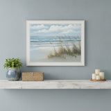 Sea Oats White Framed Print Wall Art