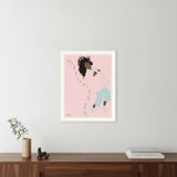 Dance Your Heart Out White Framed Print Wall Art