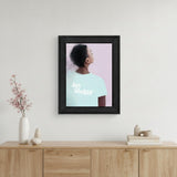 Joy Seeker Look for the Good Black Framed Print Wall Art