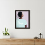 Joy Seeker Look for the Good Black Framed Print Wall Art