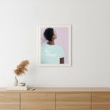 Joy Seeker Look for the Good White Framed Print Wall Art
