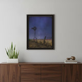 Starlit Night Black Framed Print Wall Art