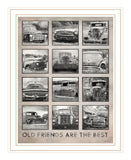 Old Friends Cars Are The Best White Framed Print Wall Art