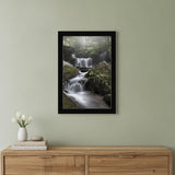 Ricketts Waterfall Black Framed Print Wall Art
