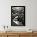 Ricketts Waterfall Black Framed Print Wall Art