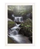 Ricketts Waterfall White Framed Print Wall Art