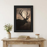 Elk Sunrise Black Framed Wall Art