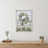 Spring Farm View White Framed Print Wall Art