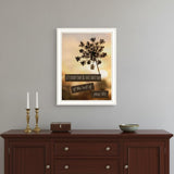 The First Day White Framed Print Wall Art