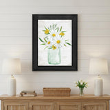 Floral Bouquet Black Framed Print Wall Art