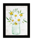 Floral Bouquet Black Framed Print Wall Art
