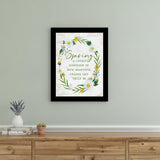 Spring Reminder Black Framed Print Wall Art