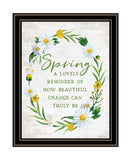 Spring Reminder Black Framed Print Wall Art