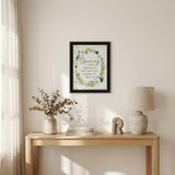 Spring Reminder Black Framed Print Wall Art