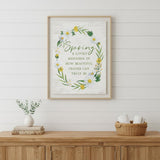 Spring Reminder White Framed Print Wall Art