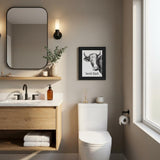 Herd That Black Framed Print Bathroom Wall Art