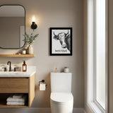 Herd That Black Framed Print Bathroom Wall Art
