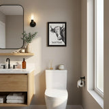 Herd That Black Framed Print Bathroom Wall Art
