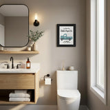 Toilet Paper Co Black Framed Print Bathroom Wall Art
