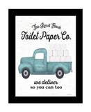 Toilet Paper Co Black Framed Print Bathroom Wall Art