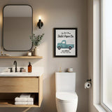 Toilet Paper Co Black Framed Print Bathroom Wall Art