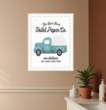Toilet Paper Co White Framed Print Bathroom Wall Art