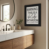 Kids Bathroom Black Framed Print Bathroom Wall Art