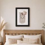 BOHEMIAN MACRAME Black Framed Print Wall Art
