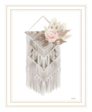 BOHEMIAN MACRAME White Framed Print Wall Art