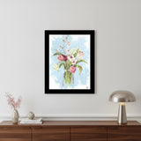 Flourish Black Framed Print Wall Art