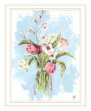Flourish White Framed Print Wall Art