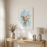 Flourish White Framed Print Wall Art