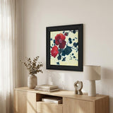 Japanese Blossoms Black Framed Print Wall Art