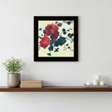 Japanese Blossoms Black Framed Print Wall Art