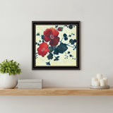 Japanese Blossoms Black Framed Print Wall Art
