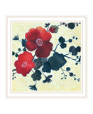 Japanese Blossoms White Framed Print Wall Art