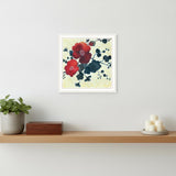 Japanese Blossoms White Framed Print Wall Art
